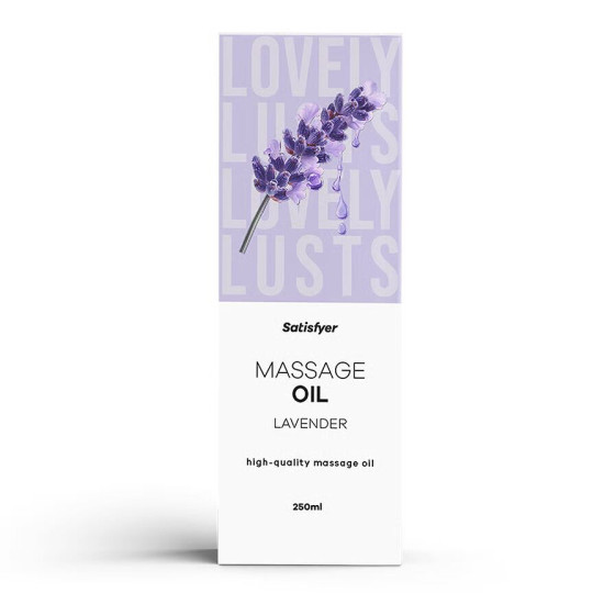 Массажное масло с ароматом лаванды Satisfyer Massage Oil Lavender, 250 ml