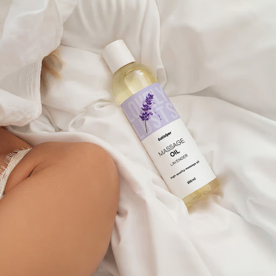 Массажное масло, лаванда Satisfyer Massage Oil Lavender, 250 ml (срок 30.04.2027)