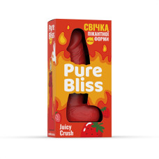 Ароматная свеча в форме члена с ароматом ягод Pure Bliss Red Juicy Crush, 15 cm