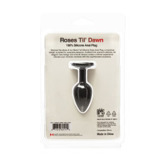 Силіконова анальна пробка BMS Roses Til' Dawn Silicone Anal Plug, Small