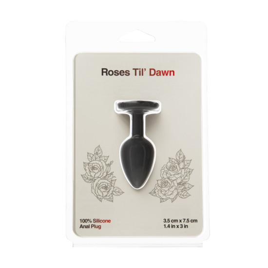 Силиконовая анальная пробка BMS Roses Til' Dawn Silicone Anal Plug, Small