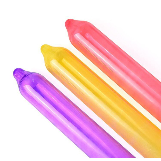 Презервативы с ароматами мяты, банана и клубники, 12 шт Holographic Recare Fruit Flavour Condoms