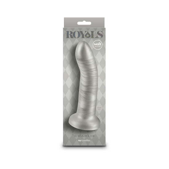 Ділдо, довжина 17.8 см, золотистий NS Novelties Royals - 7" Charlie - Metallic Champagne