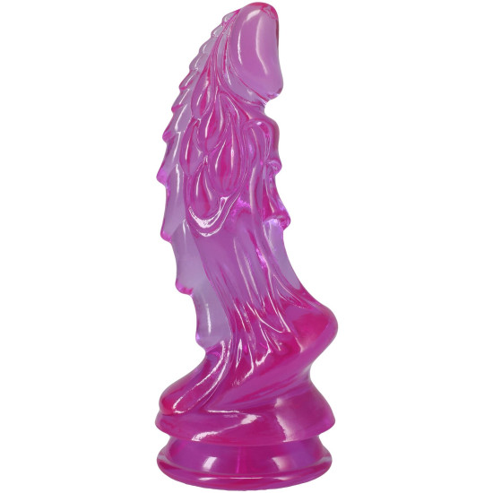 Фэнтезийный фаллоимитатор, длина 21.6 см, фиолетовый Doc Johnson Crystal Jellies - Invader Dong 8.5 Inch - Purple