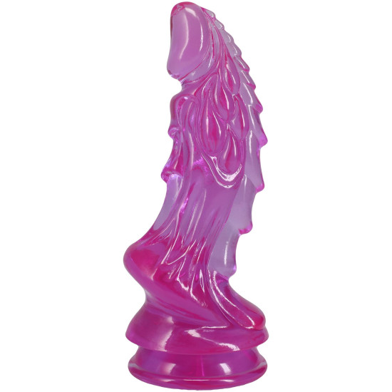 Фэнтезийный фаллоимитатор, длина 21.6 см, фиолетовый Doc Johnson Crystal Jellies - Invader Dong 8.5 Inch - Purple