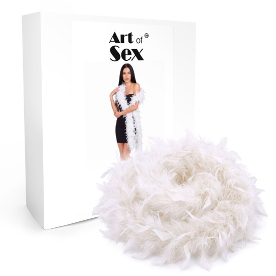 Боа з пір'я, довжина 2 м, біле Art of Sex