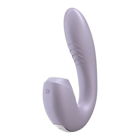 Вакуумний смарт-вібратор з 4 положеннями стовбура, бузковий Satisfyer Sunray Lilac