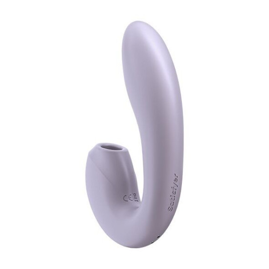 Вакуумний смарт-вібратор з 4 положеннями стовбура, бузковий Satisfyer Sunray Lilac