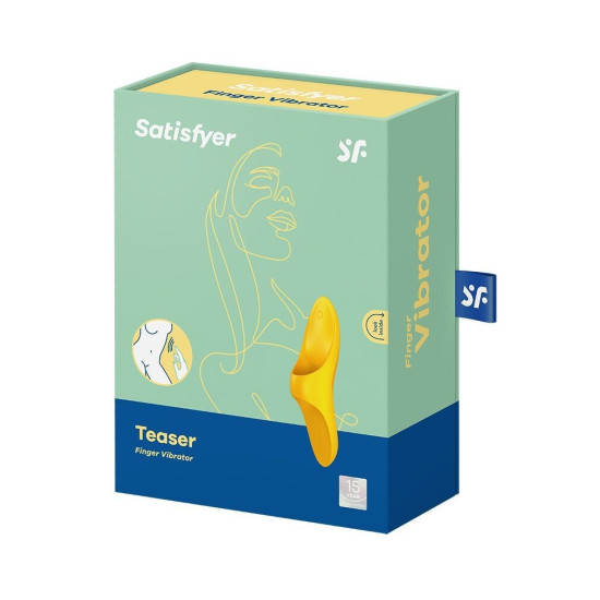 Вібратор на палець, жовтий Satisfyer Teaser Dark Yellow