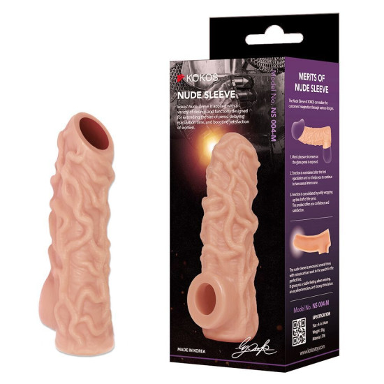 Насадка на член Kokos Nude Sleeve NS 004, L