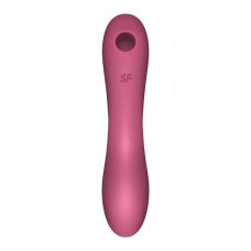 Вакуумный стимулятор с вибрацией Satisfyer Curvy Trinity 3 Red (мятая упаковка)