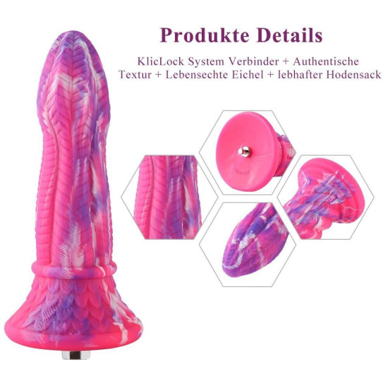 Фалоімітатор для секс-машин Hismith 10. 3″ Silicone Monster Dildo Series (пом'ята упаковка!!!)