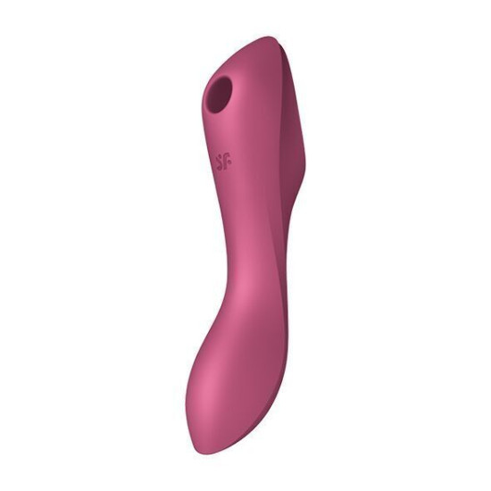Вакуумний стимулятор з вібрацією Satisfyer Curvy Trinity 3 Red (м'ята упаковка)