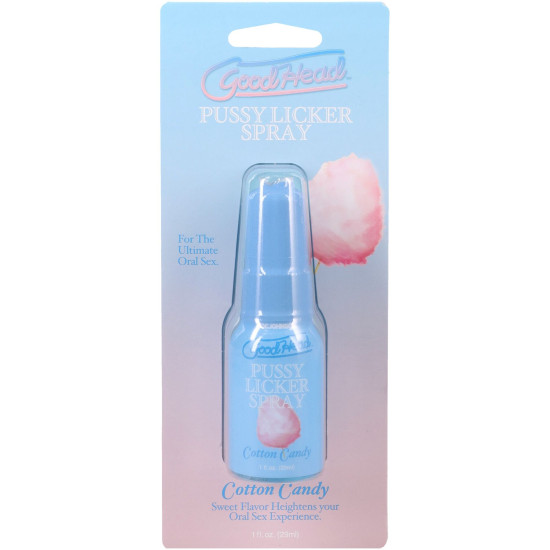Стимулюючий спрей для кунілінгусу зі смаком цукрової вати Doc Johnson GoodHead Pussy Licker Spray Cotton Candy, 29 ml