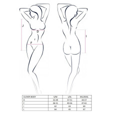 Боди, чёрное CLOVER BODY Black, L/XL
