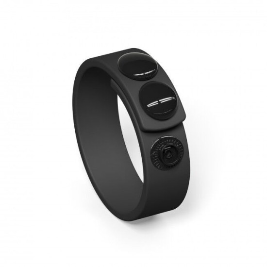 Эрекционное кольцо регулируемое на кнопках, черное Love To Love HERO RING BLACK ONYX