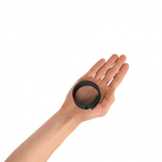 Эрекционное кольцо регулируемое на кнопках, черное Love To Love HERO RING BLACK ONYX