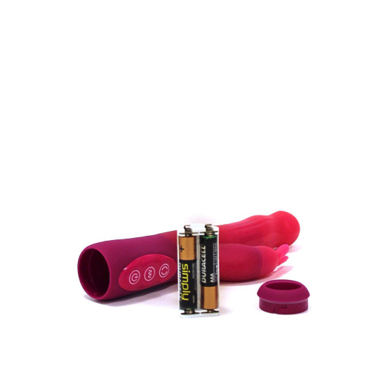 Вібратор-кролик рожевого кольору з перловим масажем Dorcel Baby Rabbit Pink