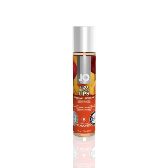 Їстівний лубрикант із персиковим смаком на водній основі JO H2O Peachy Lips, 30 ml