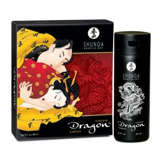 Shunga Dragon Cream, 60 ml - возбуждающий крем для пар с покалыванием и эффектом холод/тепло