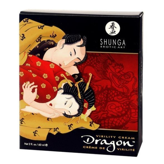 Shunga Dragon Cream, 60 ml - возбуждающий крем для пар с покалыванием и эффектом холод/тепло