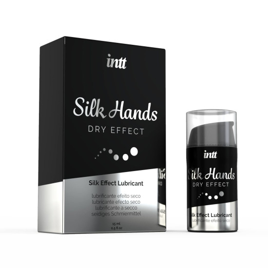 Ультра-густая силиконовая смазка с матовым эффектом Intt Silk Hands, 15 ml