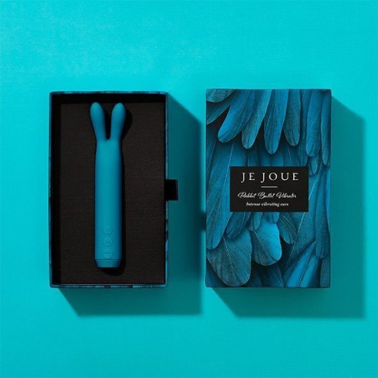 Вибратор с ушками бирюзового цвета, глубокая вибрация Je Joue Rabbit Bullet Vibrator Teal