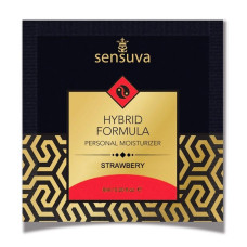 Пробник змазки на гібридній основі зі смаком полуниці Sensuva Hybrid Formula Strawberry, 6 ml
