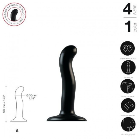 Силіконова насадка для страпона Strap-On-Me P&G-Spot Dildo, S