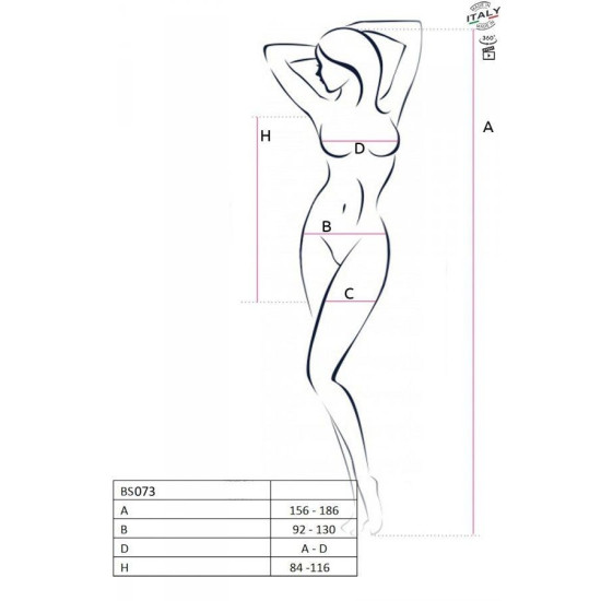 Відверта сукня-сітка, біла Passion BS073 White