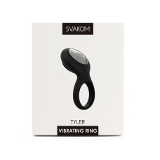 Ерекційне кільце з вібрацією, чорне Svakom Tyler Black