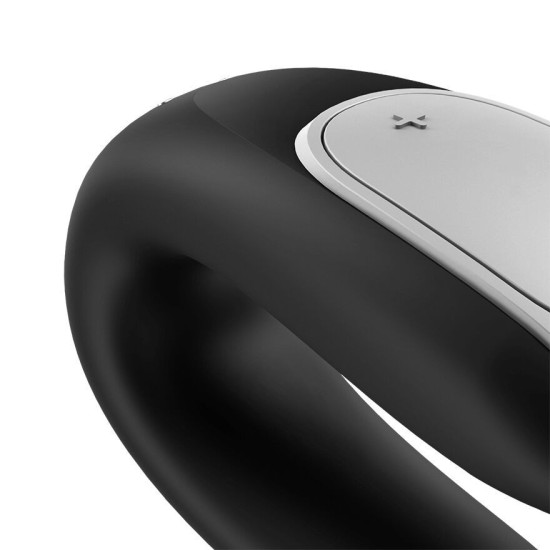 Смарт-вибратор для пар, чёрный Satisfyer Double Fun Black
