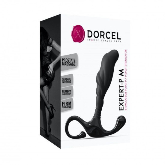 Ручний масажер простати, чорний Dorcel Expert P, M