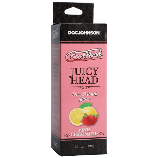 Увлажняющий спрей для орального секса со вкусом лимонада Doc Johnson GoodHead Juicy Head Dry Mouth Spray Pink Lemonade, 59 ml