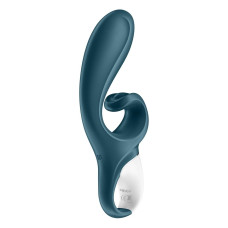 Вібратор-кролик, блакитно-сірий Satisfyer Hug Me Bluegrey