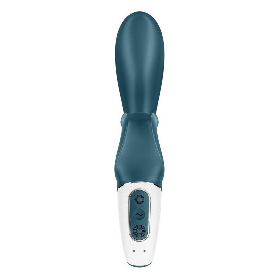Вібратор-кролик, блакитно-сірий Satisfyer Hug Me Bluegrey