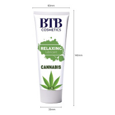Лубрикант с ароматом конопли на водной основе BTB FLAVORED CANNABIS, 100 ml
