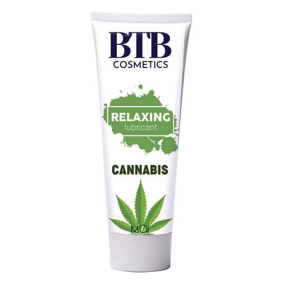 Лубрикант с ароматом конопли на водной основе BTB FLAVORED CANNABIS, 100 ml