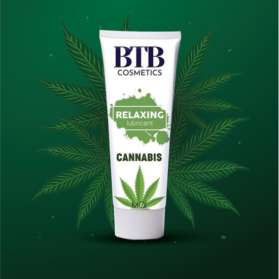 Лубрикант с ароматом конопли на водной основе BTB FLAVORED CANNABIS, 100 ml