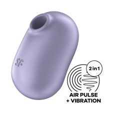 Вакуумний стимулятор з вібрацією, фіолетовий Satisfyer Pro To Go 2 Violet