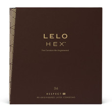 Тонкі та суперміцні презервативи для пеніса великого розміру LELO HEX Condoms Respect XL, 36 шт.
