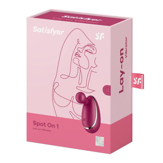 Кліторальний вібратор, бордовий Satisfyer Spot On 1 Berry