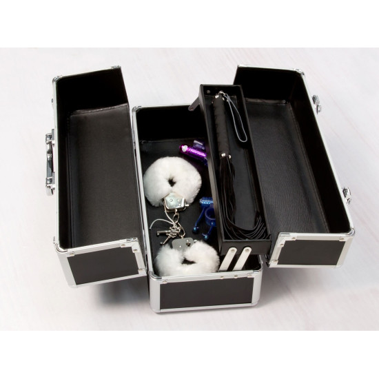 Кейс для хранения секс-игрушек, чёрный BMS Factory Large Lokable Vibrator Case Black
