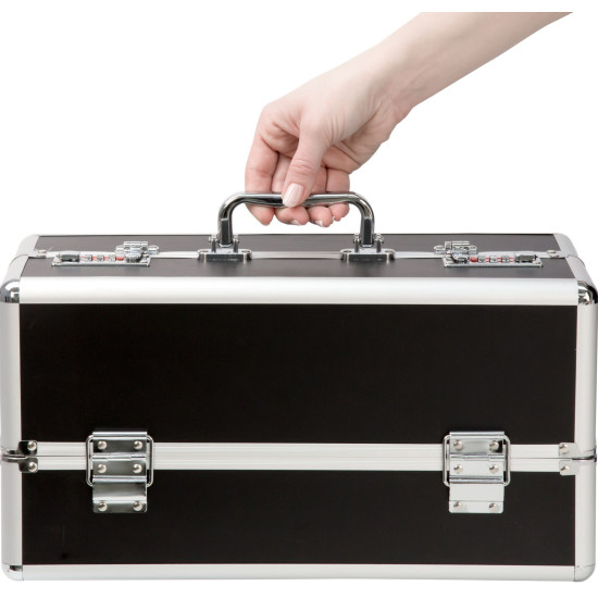 Кейс для хранения секс-игрушек, чёрный BMS Factory Large Lokable Vibrator Case Black