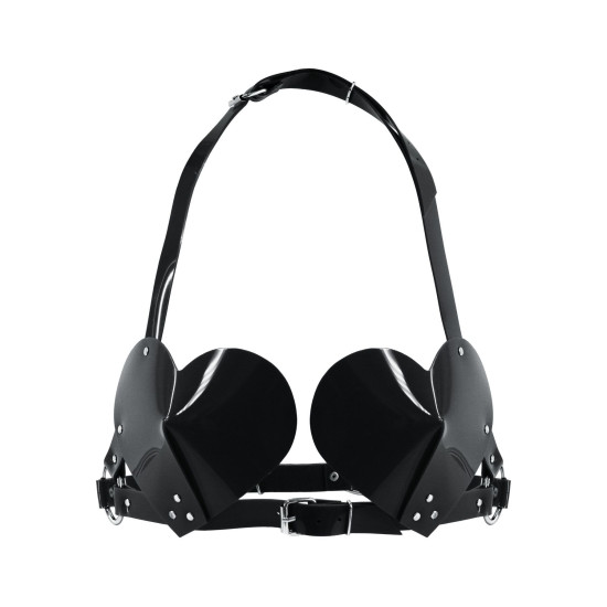Ліф-серце, чорний Feral Feelings Hearts Bra Black