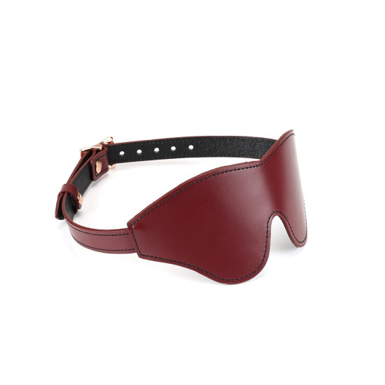 Шкіряна маска на очі, червона Liebe Seele Wine Red Blindfold