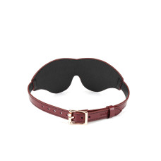 Шкіряна маска на очі, червона Liebe Seele Wine Red Blindfold