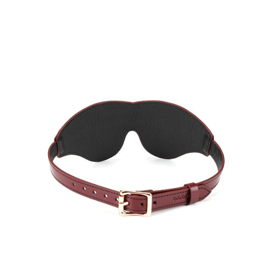 Шкіряна маска на очі, червона Liebe Seele Wine Red Blindfold