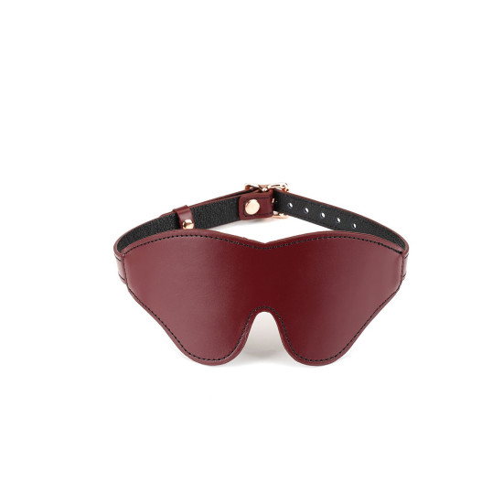 Шкіряна маска на очі, червона Liebe Seele Wine Red Blindfold