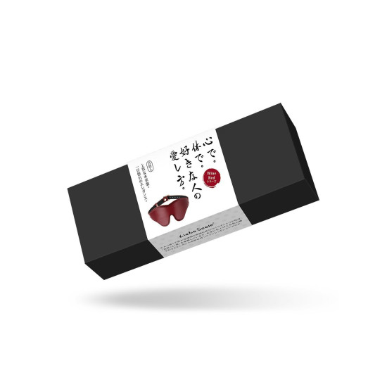Шкіряна маска на очі, червона Liebe Seele Wine Red Blindfold